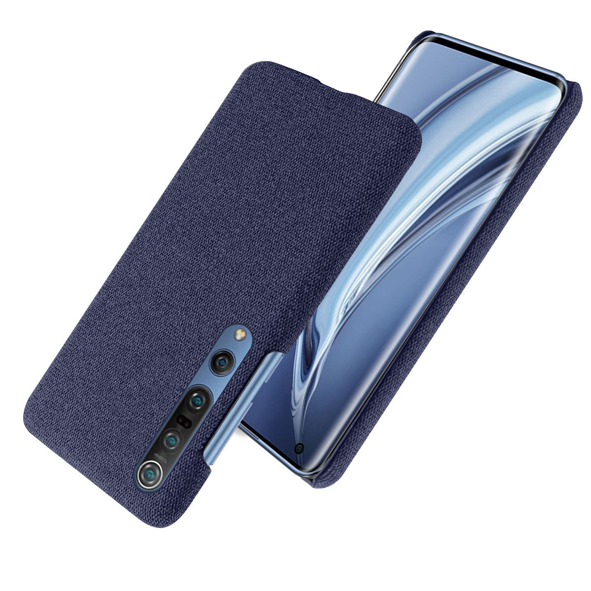 KSQ Cloth Coated Plastic Hard Phone Shell for Xiaomi Mi 10/Mi 10 Pro