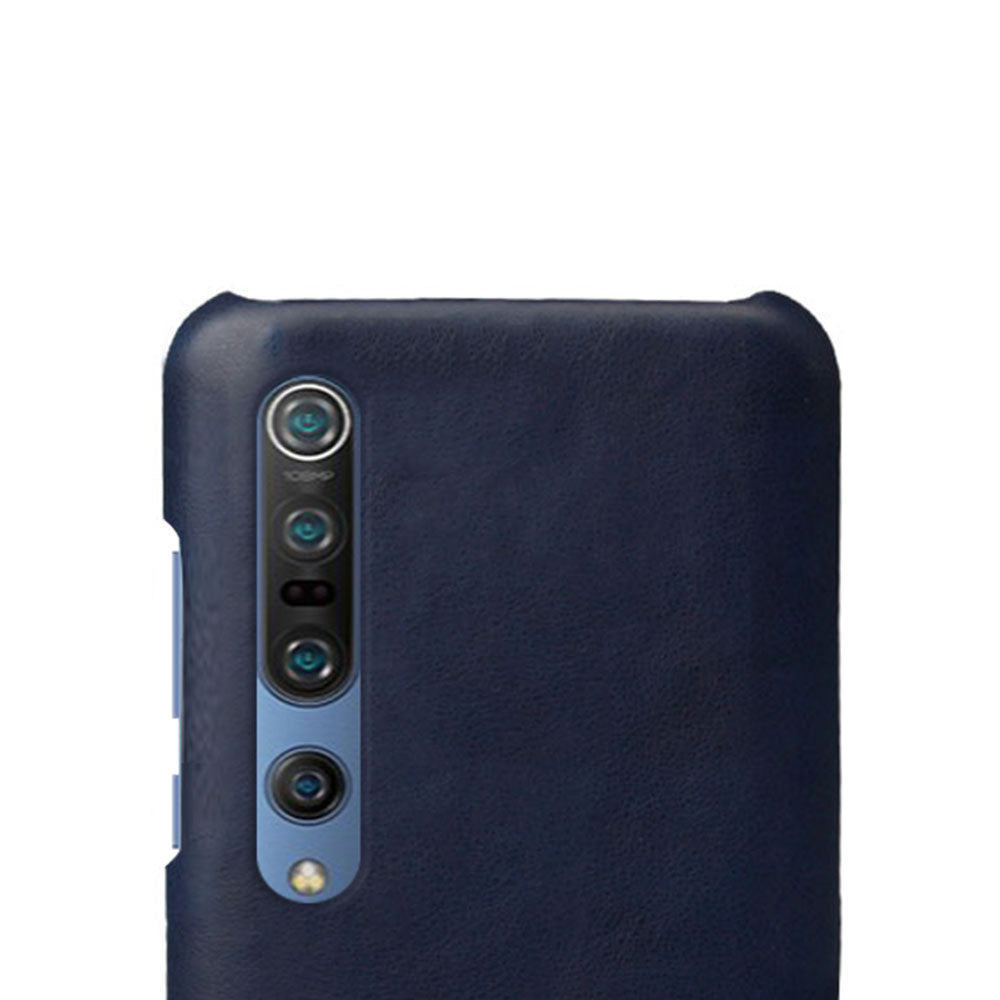 KSQ Crazy Horse PU Leather Coated Hard PC Case Phone Shell for Xiaomi Mi 10/10 Pro