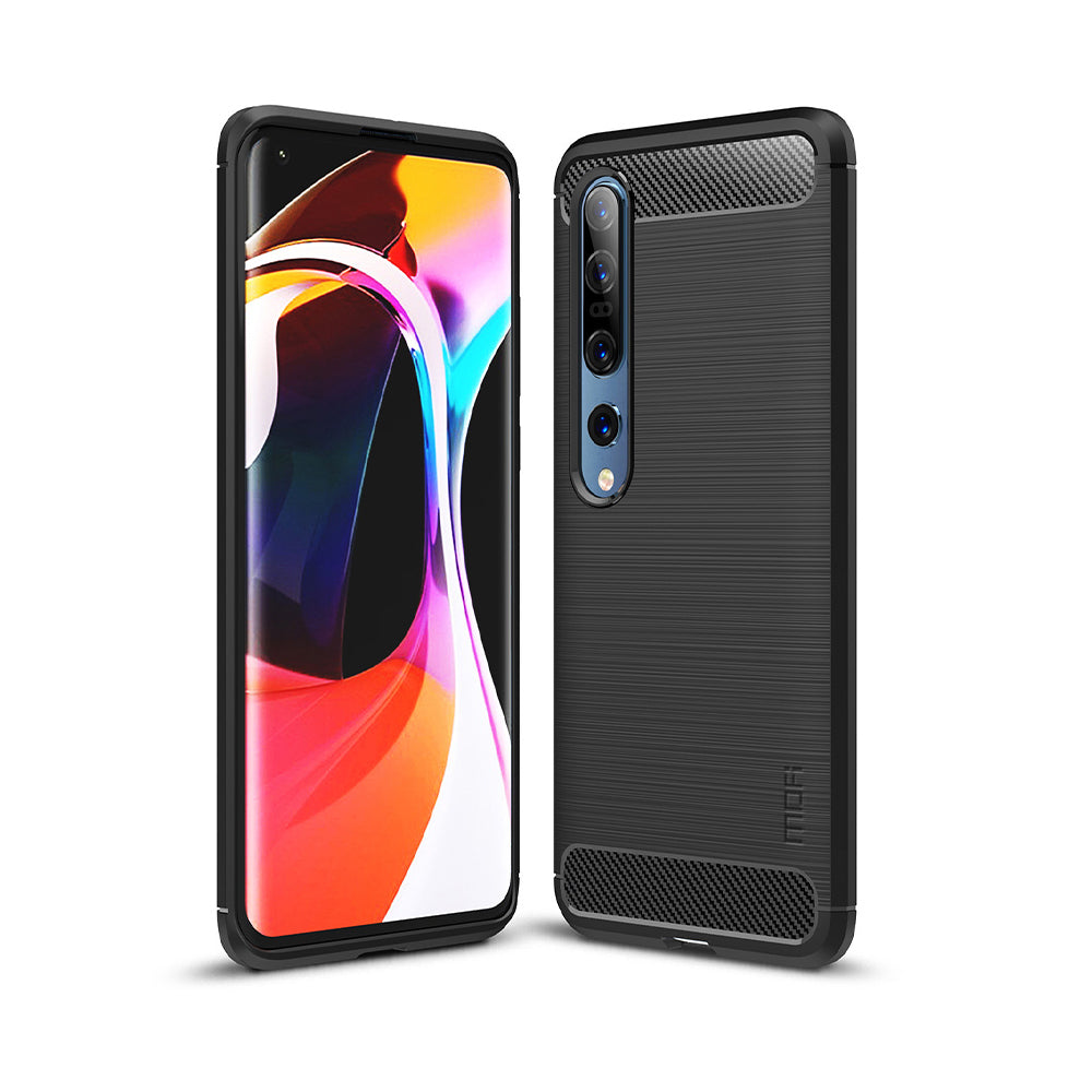 MOFI Carbon Fiber Brushed TPU Protector Cover for Xiaomi Mi 10/Mi 10 Pro