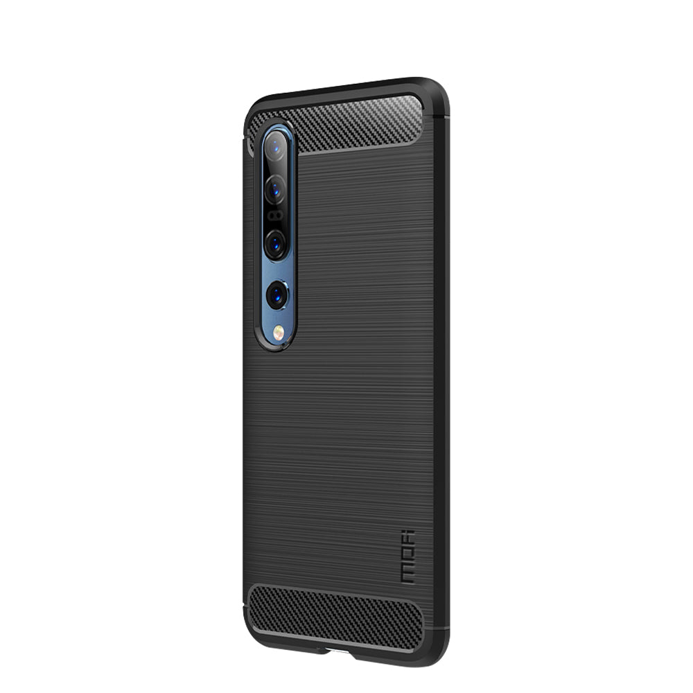 MOFI Carbon Fiber Brushed TPU Protector Cover for Xiaomi Mi 10/Mi 10 Pro