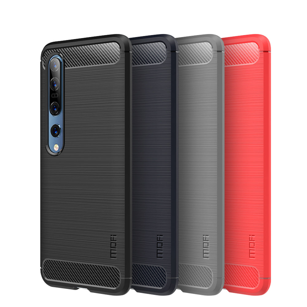 MOFI Carbon Fiber Brushed TPU Protector Cover for Xiaomi Mi 10/Mi 10 Pro