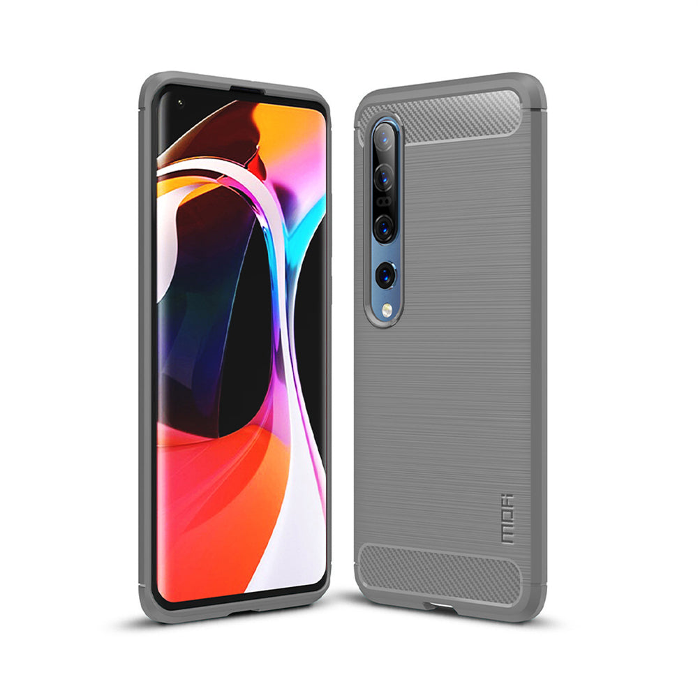 MOFI Carbon Fiber Brushed TPU Protector Cover for Xiaomi Mi 10/Mi 10 Pro