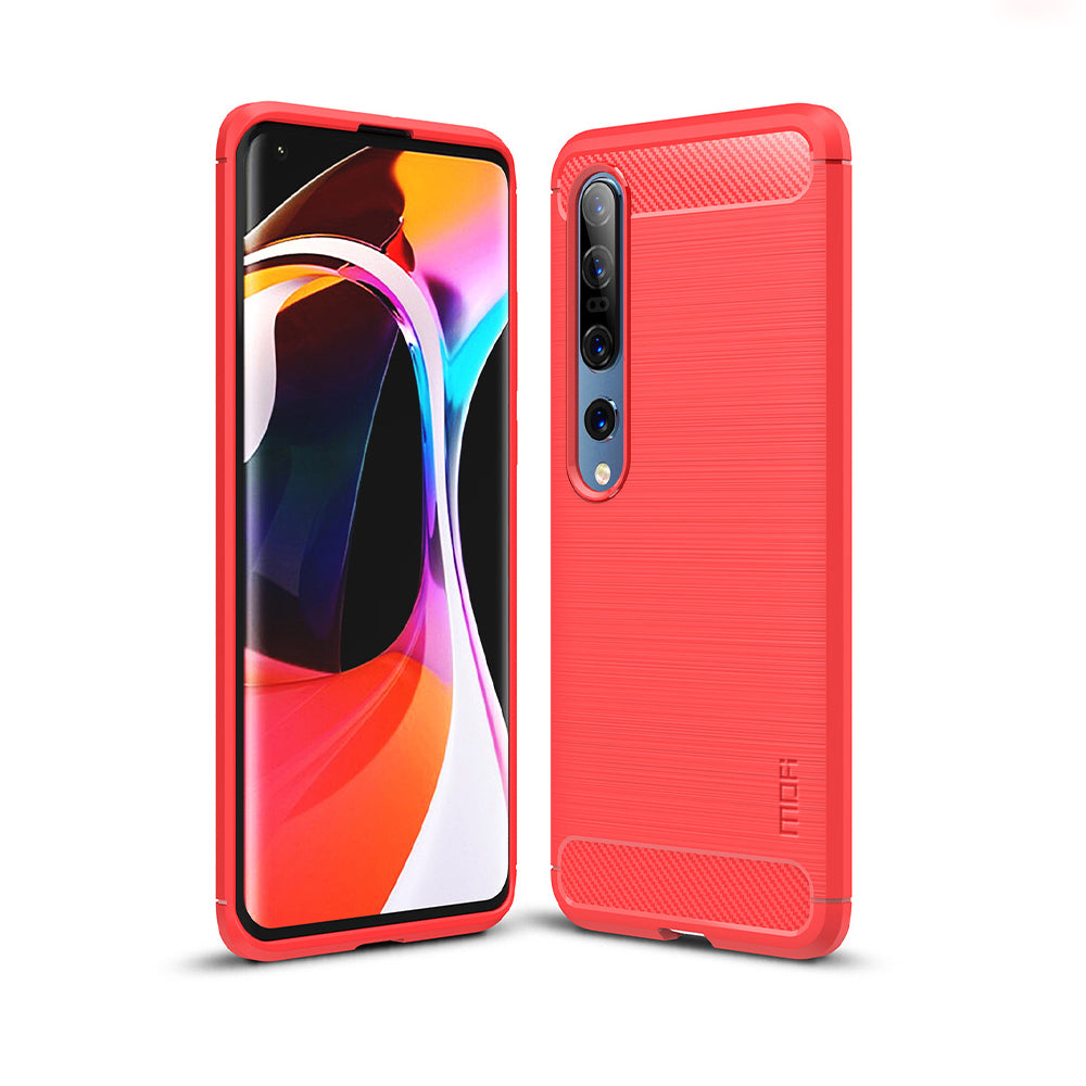 MOFI Carbon Fiber Brushed TPU Protector Cover for Xiaomi Mi 10/Mi 10 Pro