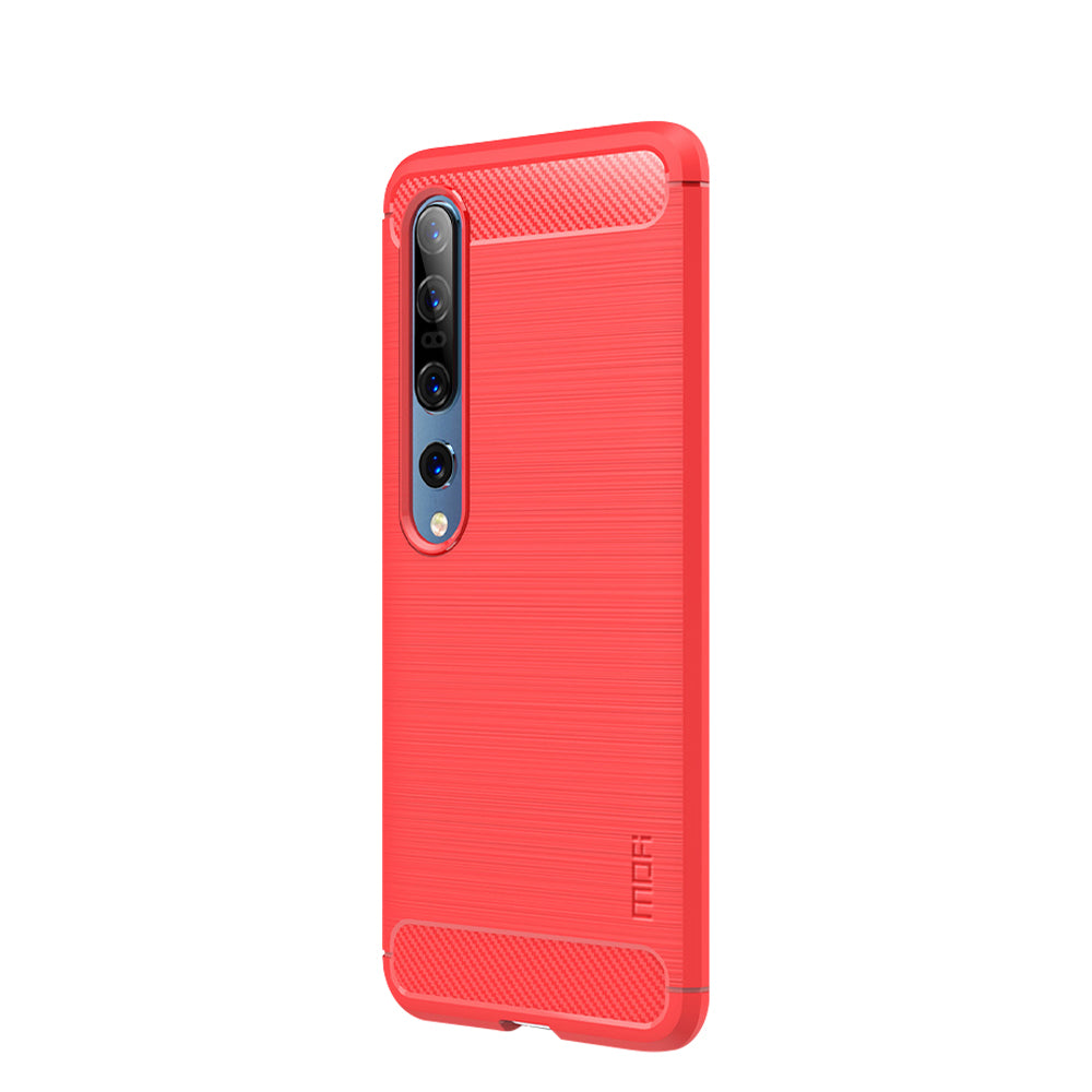 MOFI Carbon Fiber Brushed TPU Protector Cover for Xiaomi Mi 10/Mi 10 Pro