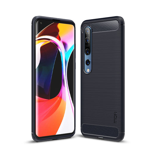 MOFI Carbon Fiber Brushed TPU Protector Cover for Xiaomi Mi 10/Mi 10 Pro
