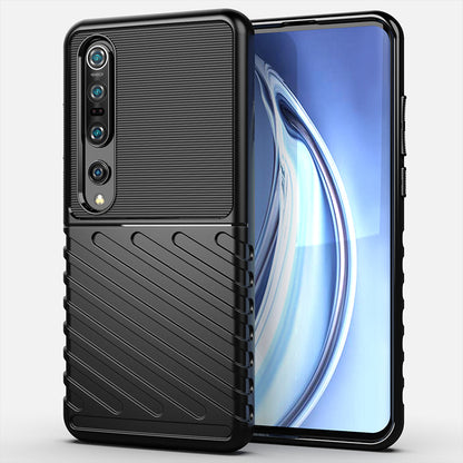 Thunder Series Twill Texture Soft TPU Back Case for Xiaomi Mi 10 Pro
