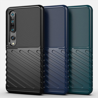 Thunder Series Twill Texture Soft TPU Back Case for Xiaomi Mi 10 Pro