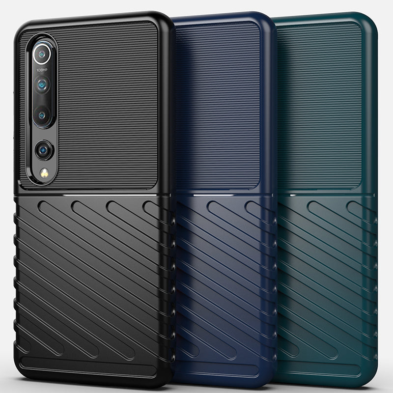 Thunder Series Twill Texture Soft TPU Phone Case for Xiaomi Mi 10