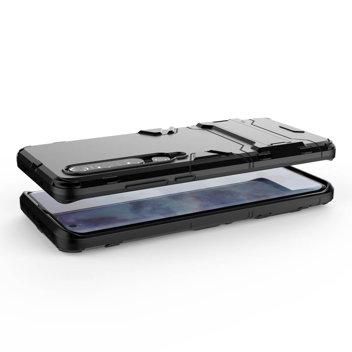 Cool Guard Hybrid PC + TPU Mobile Case with Kickstand for Xiaomi Mi 10 Pro