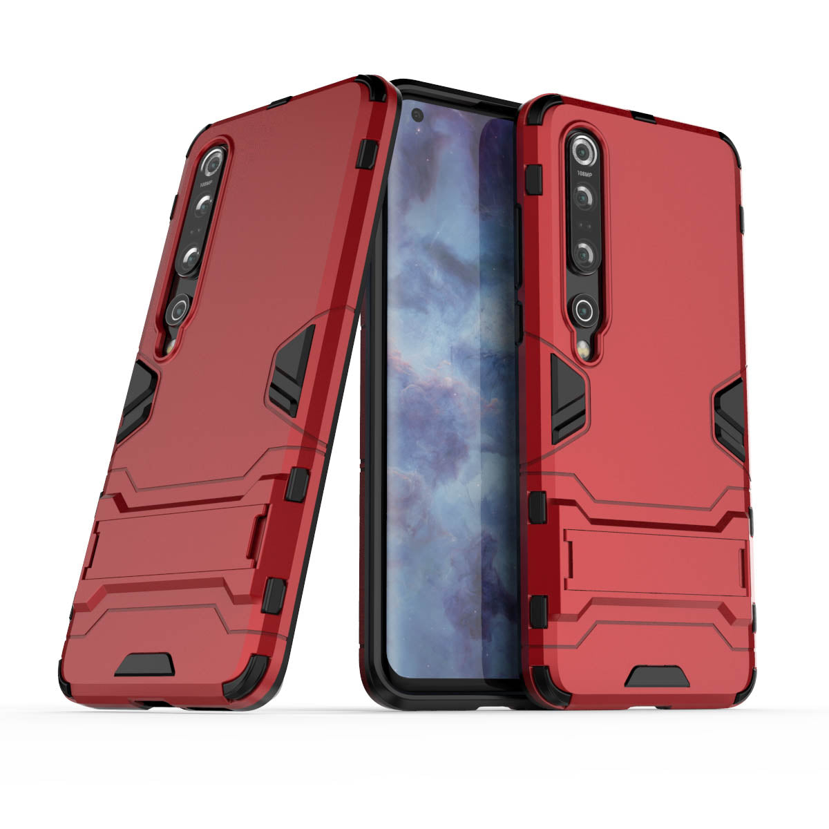 Cool Guard Hybrid PC + TPU Mobile Case with Kickstand for Xiaomi Mi 10 Pro