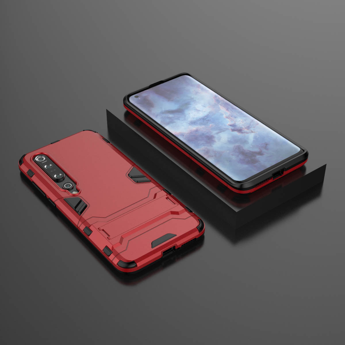 Cool Guard Hybrid PC + TPU Mobile Case with Kickstand for Xiaomi Mi 10 Pro
