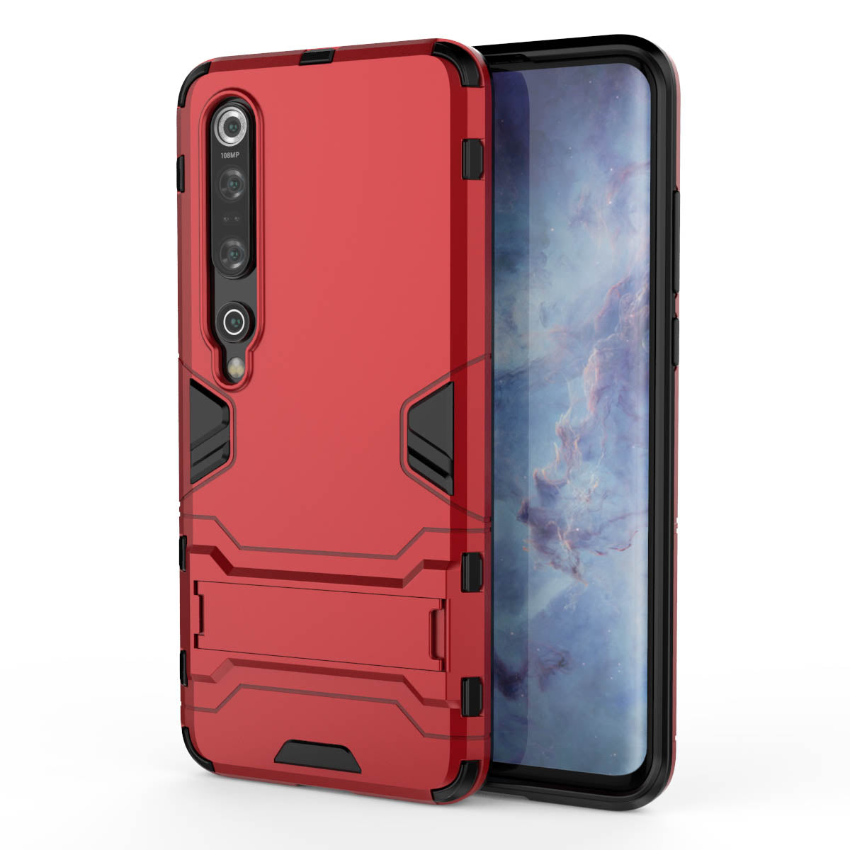 Cool Guard Hybrid PC + TPU Mobile Case with Kickstand for Xiaomi Mi 10 Pro