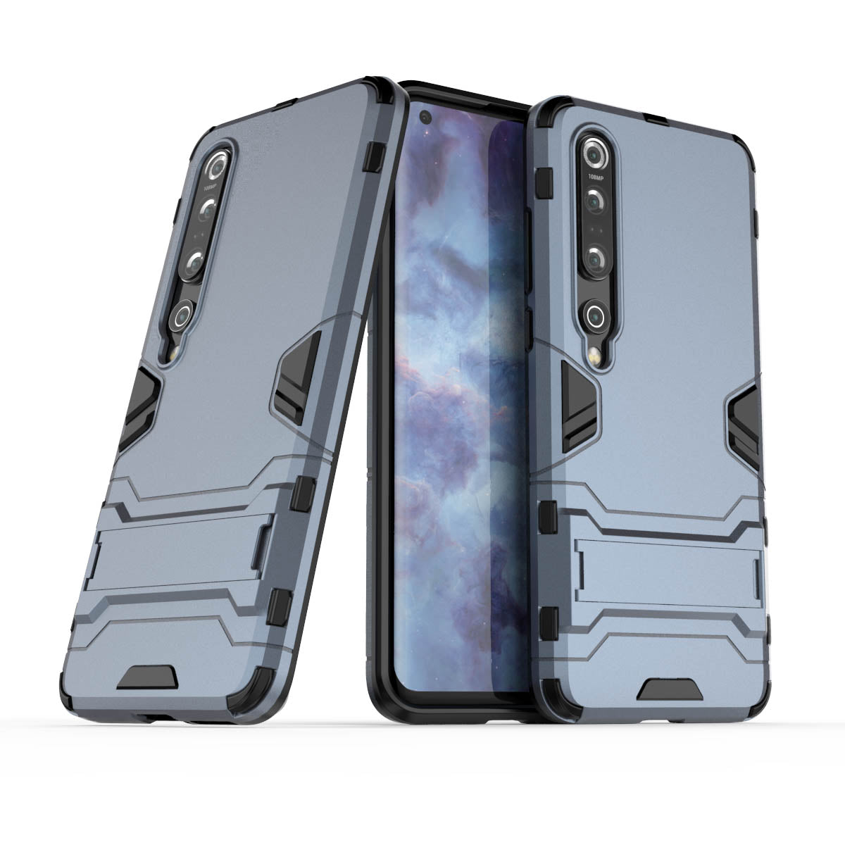 Cool Guard Hybrid PC + TPU Mobile Case with Kickstand for Xiaomi Mi 10 Pro