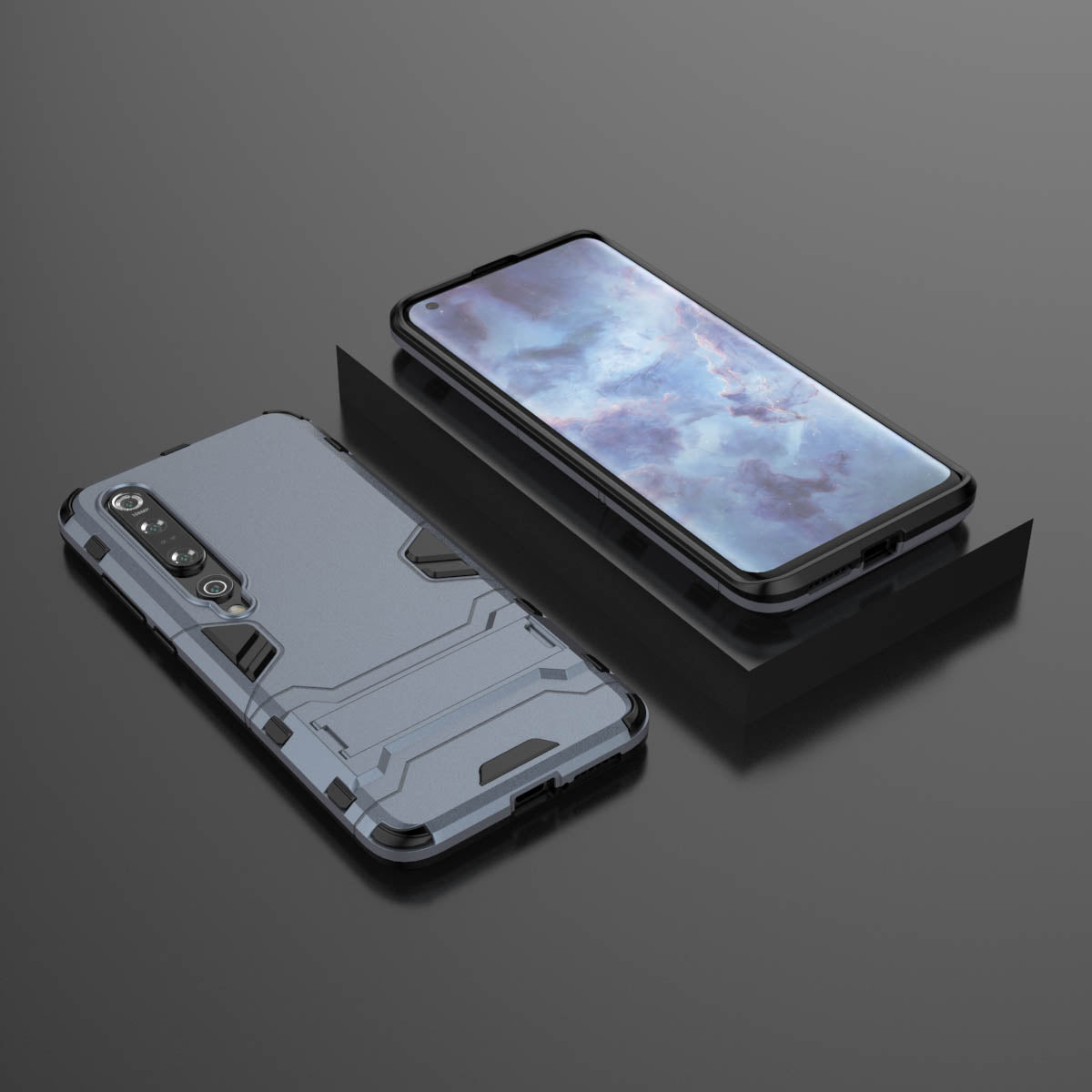 Cool Guard Hybrid PC + TPU Mobile Case with Kickstand for Xiaomi Mi 10 Pro