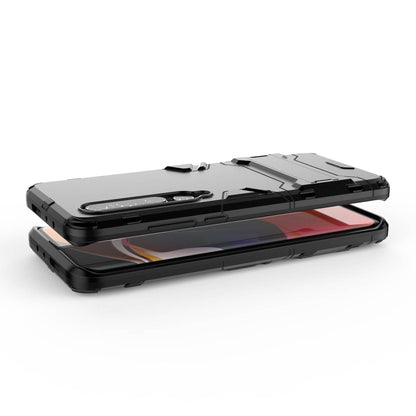 2-in-1 Plastic + TPU Phone Shell with Kickstand Casing for Xiaomi Mi 10