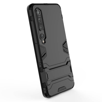 2-in-1 Plastic + TPU Phone Shell with Kickstand Casing for Xiaomi Mi 10