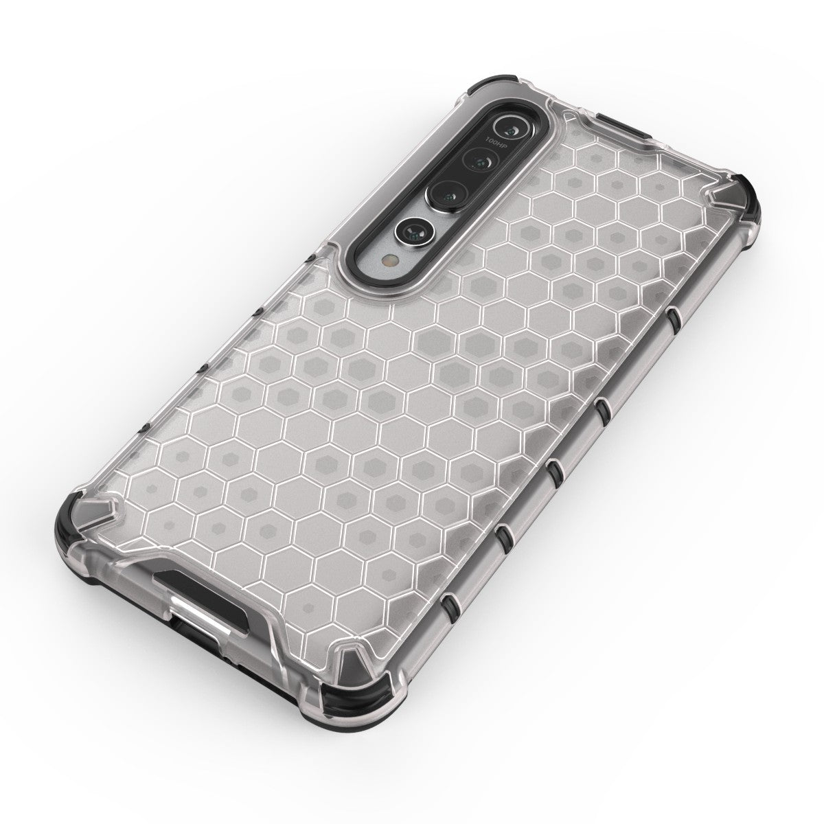 Honeycomb Pattern Shock-proof TPU + PC Combo Case for Xiaomi Mi 10