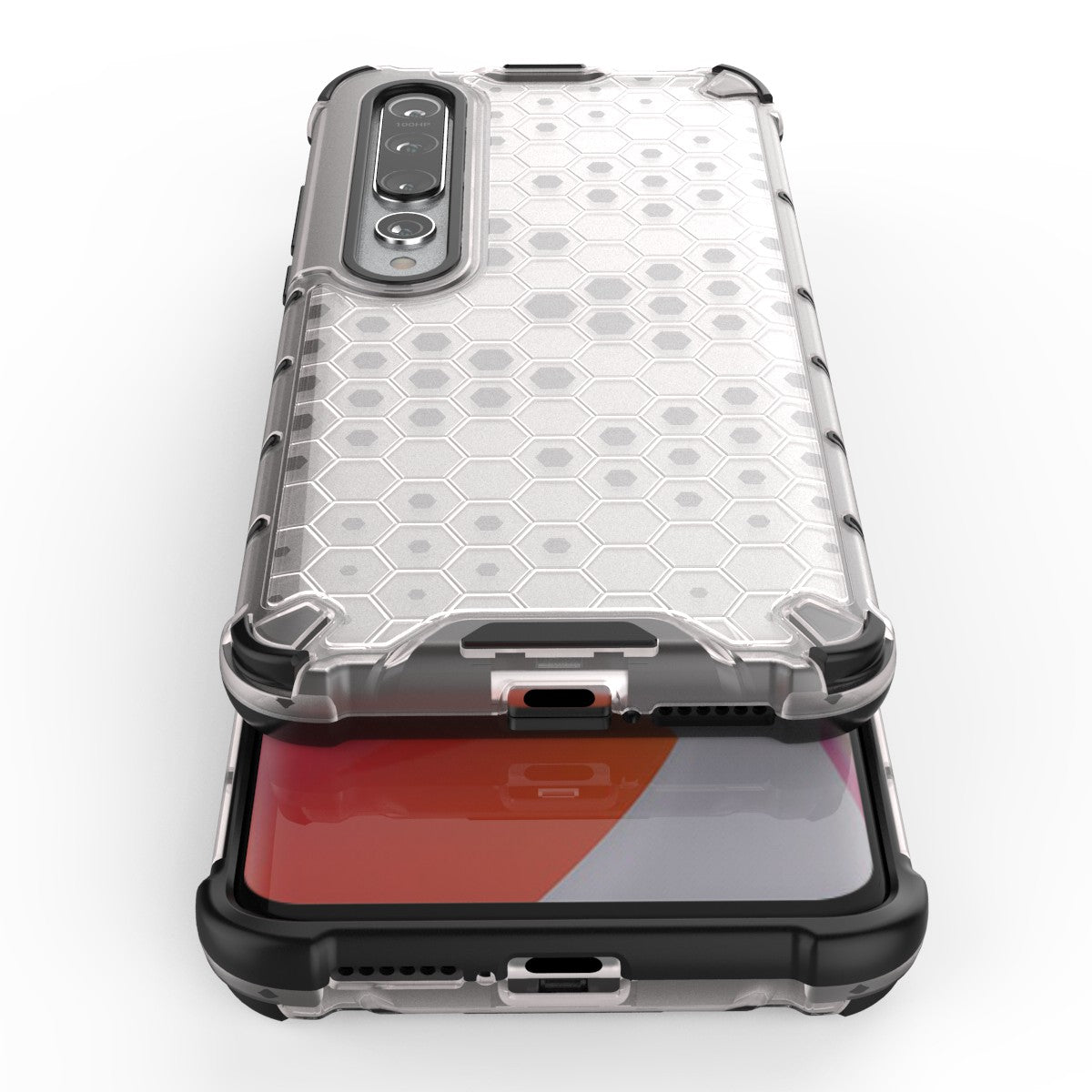 Honeycomb Pattern Shock-proof TPU + PC Combo Case for Xiaomi Mi 10