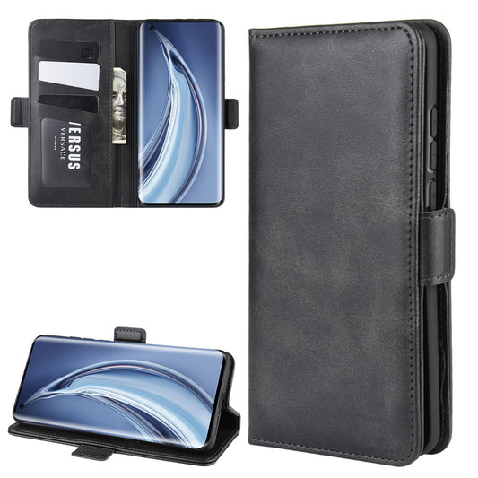 Double Clasp Flip Leather Wallet Stand Phone Case for Xiaomi Mi 10 Pro/Mi 10