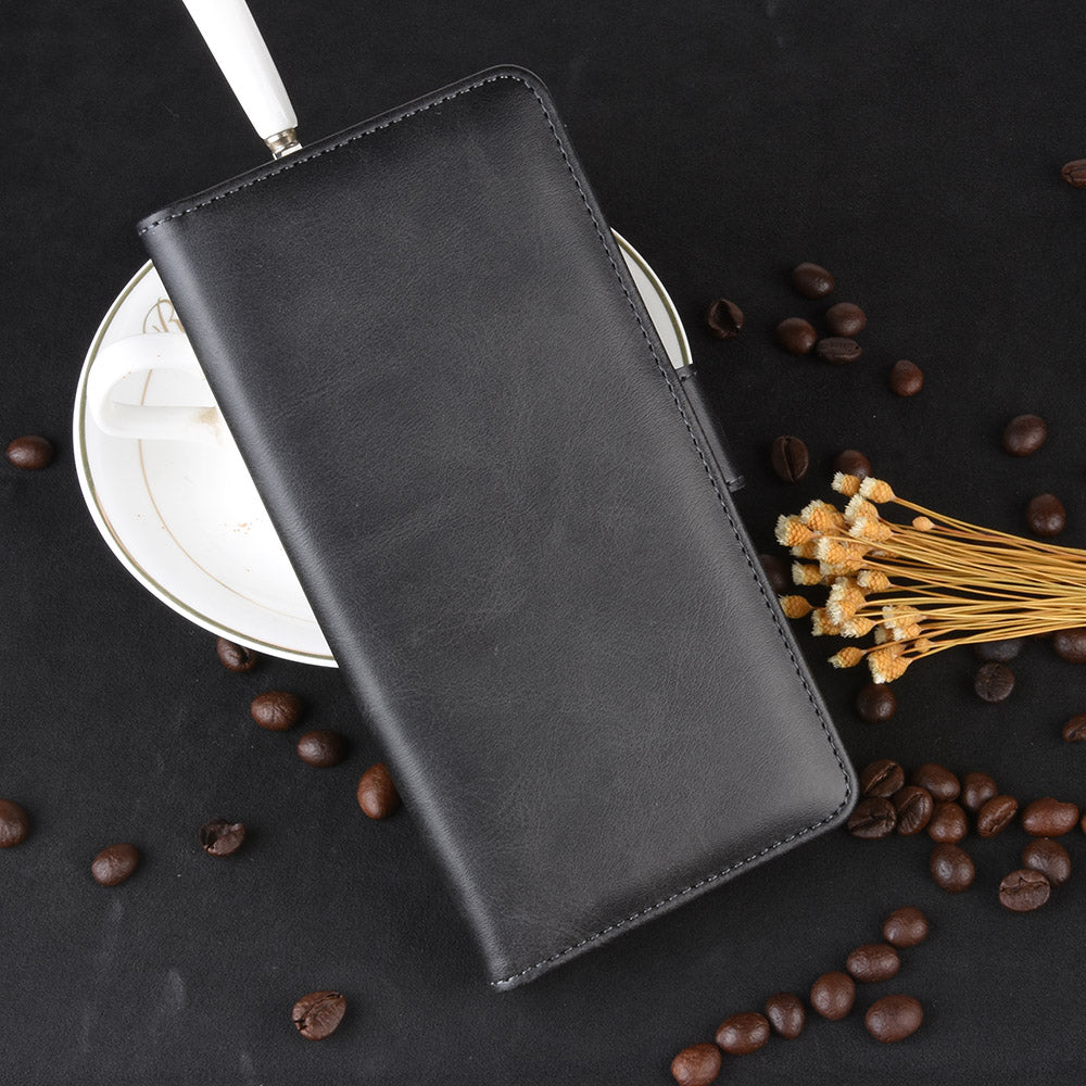 Double Clasp Flip Leather Wallet Stand Phone Case for Xiaomi Mi 10 Pro/Mi 10