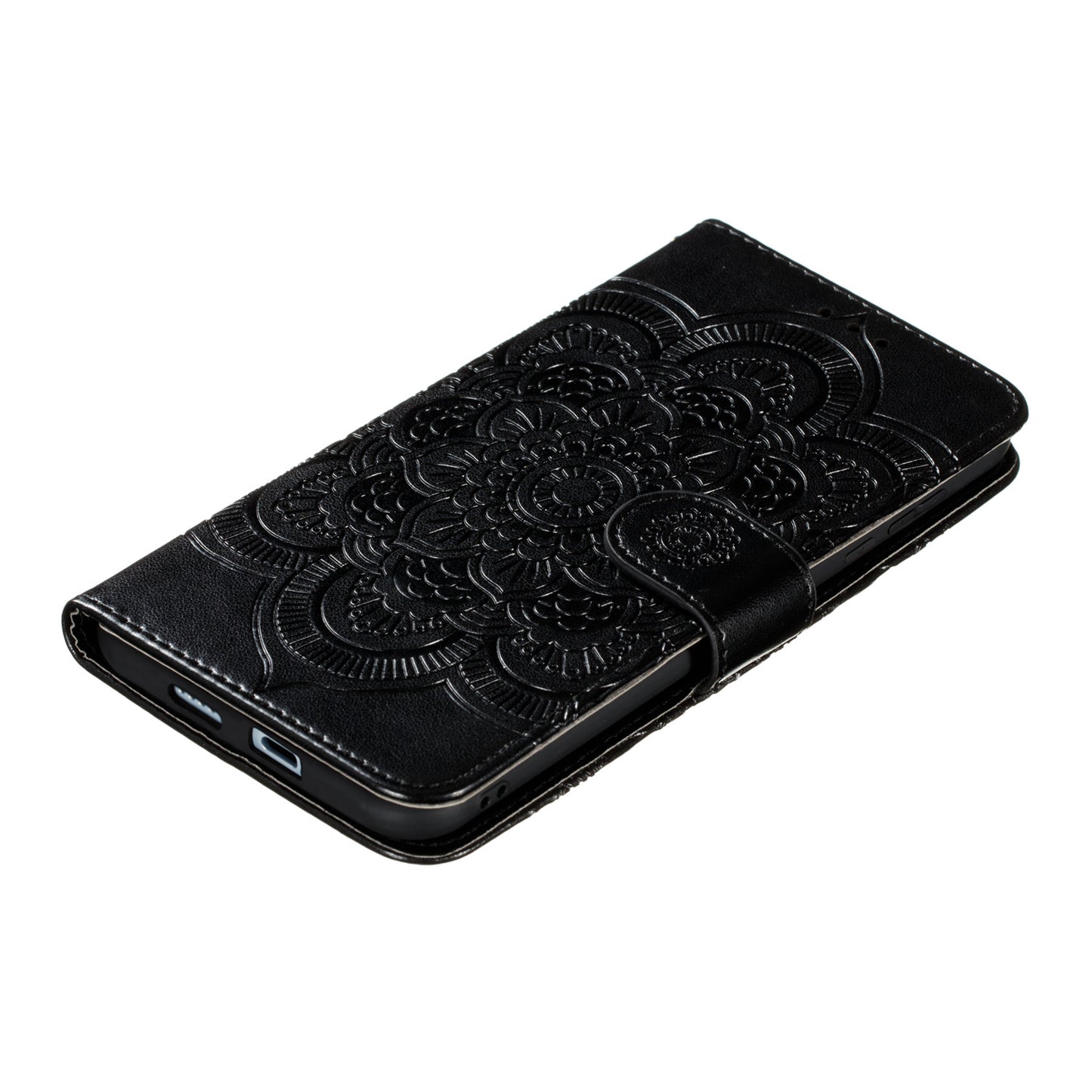 Imprint Mandala Flower Leather Wallet Stand Case for Xiaomi Mi 10 / Mi 10 Pro