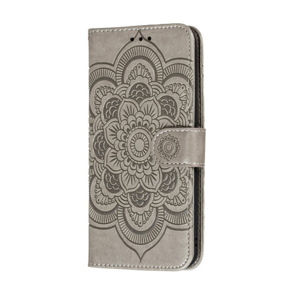Imprint Mandala Flower Leather Wallet Stand Case for Xiaomi Mi 10 / Mi 10 Pro