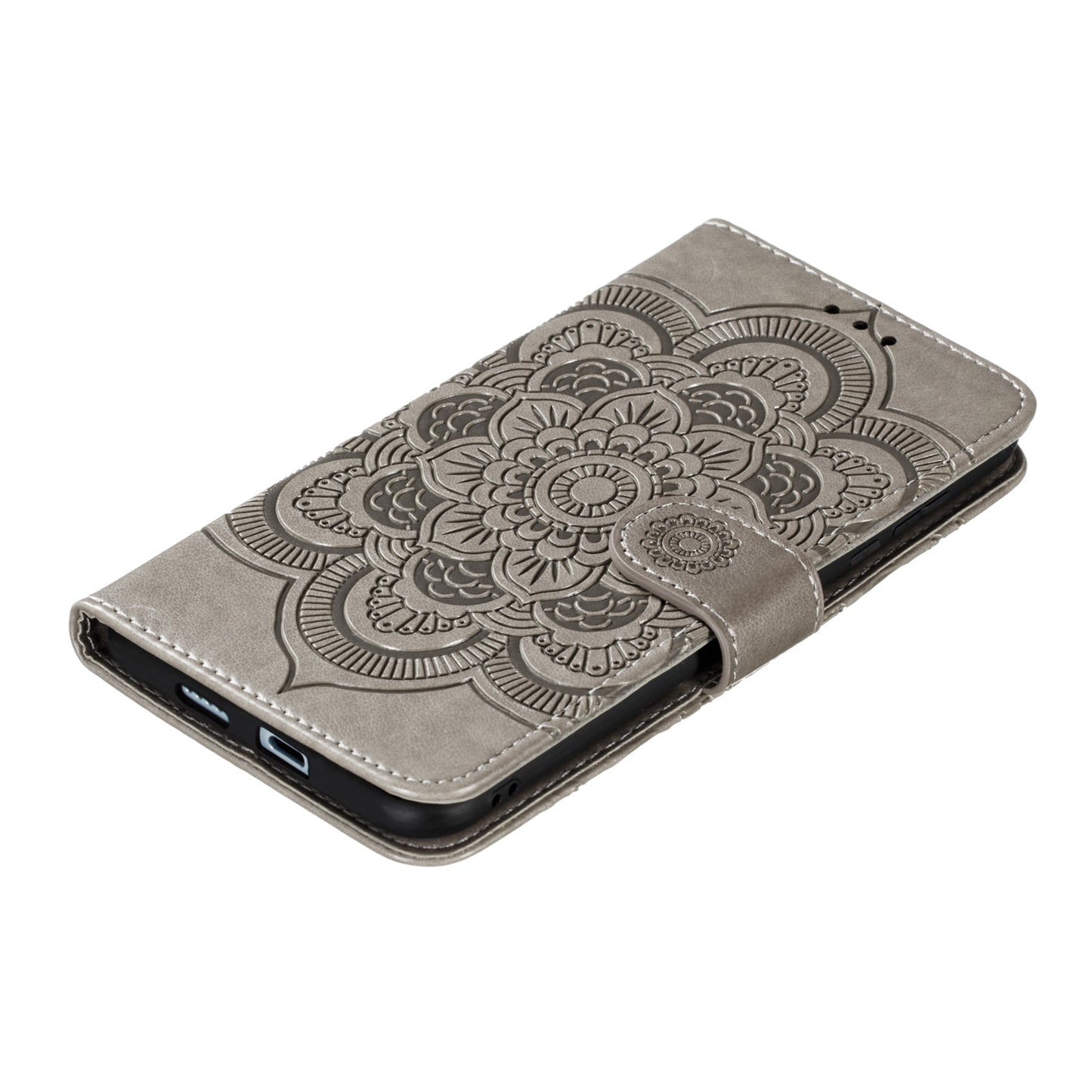 Imprint Mandala Flower Leather Wallet Stand Case for Xiaomi Mi 10 / Mi 10 Pro