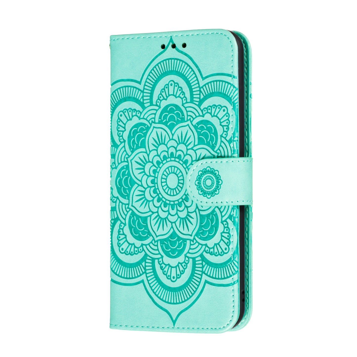 Imprint Mandala Flower Leather Wallet Stand Case for Xiaomi Mi 10 / Mi 10 Pro