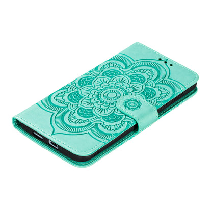 Imprint Mandala Flower Leather Wallet Stand Case for Xiaomi Mi 10 / Mi 10 Pro