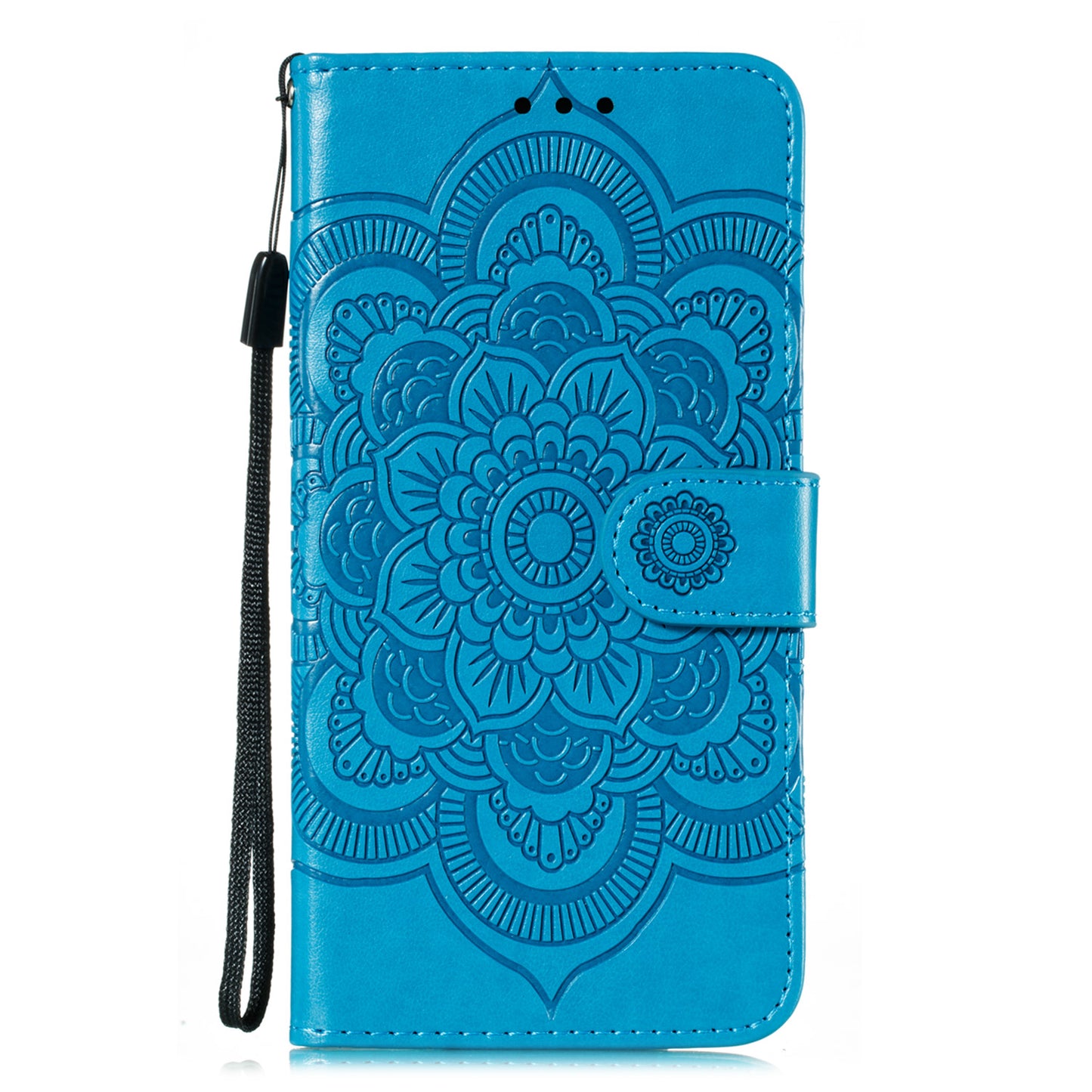 Imprint Mandala Flower Leather Wallet Stand Case for Xiaomi Mi 10 / Mi 10 Pro