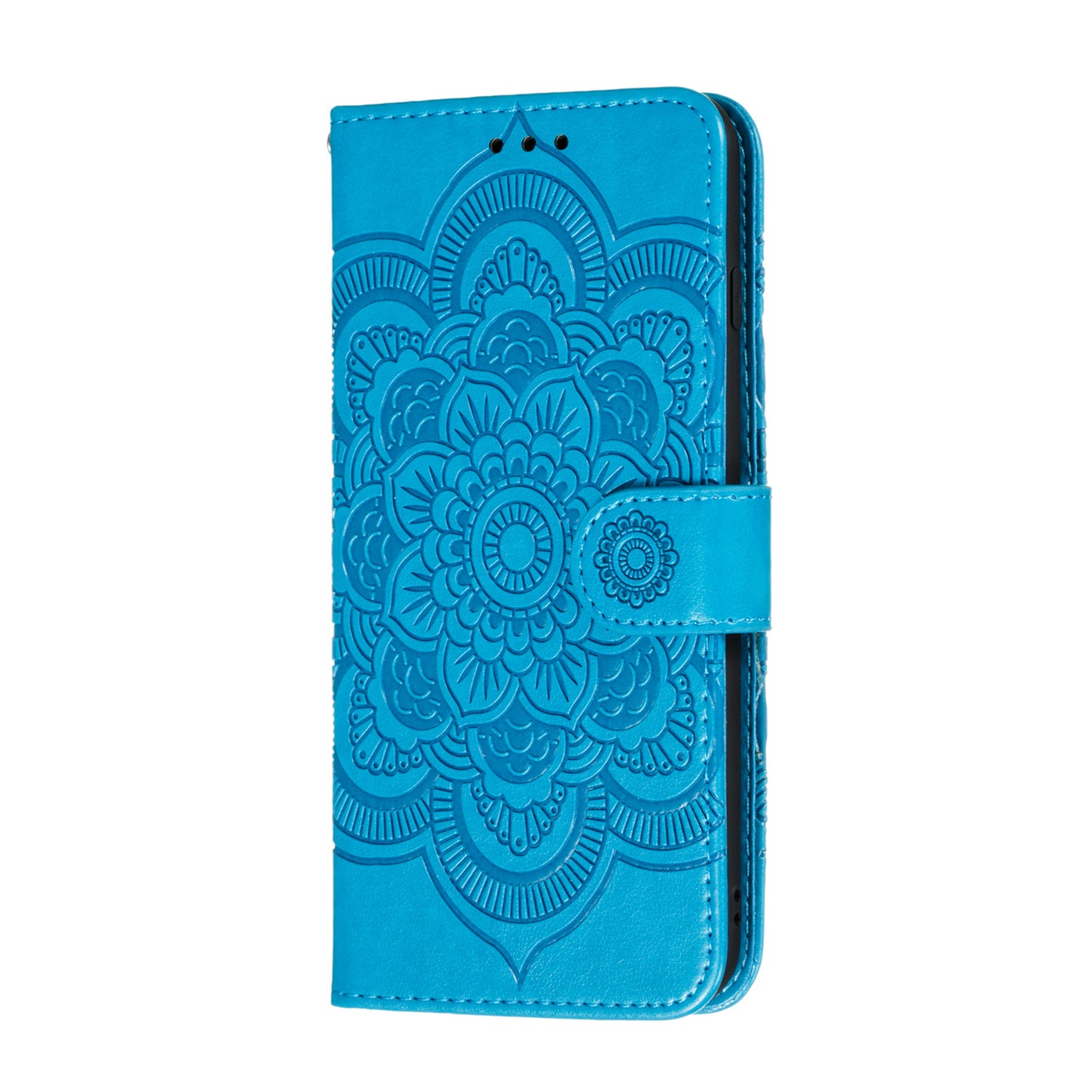 Imprint Mandala Flower Leather Wallet Stand Case for Xiaomi Mi 10 / Mi 10 Pro