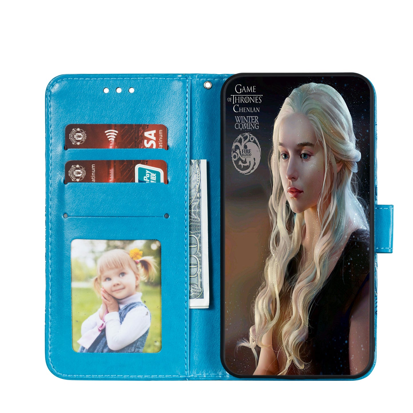 Imprint Mandala Flower Leather Wallet Stand Case for Xiaomi Mi 10 / Mi 10 Pro