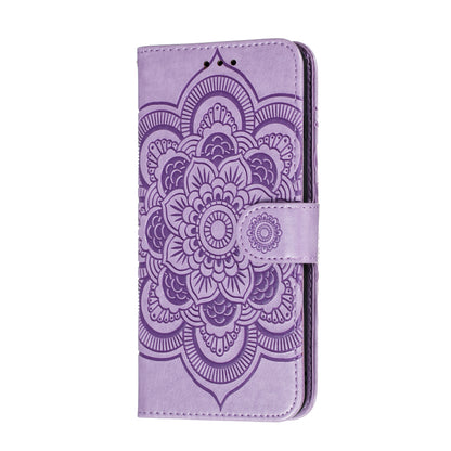 Imprint Mandala Flower Leather Wallet Stand Case for Xiaomi Mi 10 / Mi 10 Pro