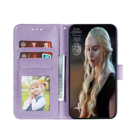 Imprint Mandala Flower Leather Wallet Stand Case for Xiaomi Mi 10 / Mi 10 Pro