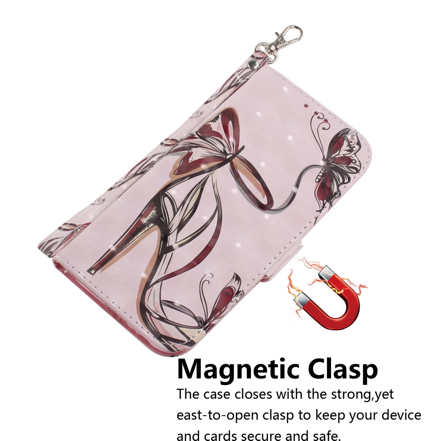 Light Spot Decor Patterned Leather Case Wallet Phone Shell for Xiaomi Mi 10/10 Pro
