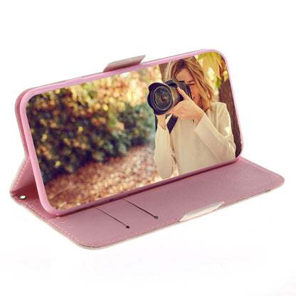 Light Spot Decor Patterned Leather Case Wallet Phone Shell for Xiaomi Mi 10/10 Pro