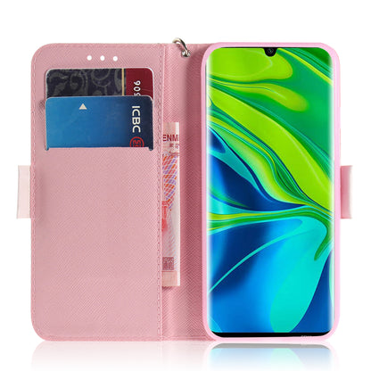Light Spot Decor Patterned Leather Case Wallet Phone Shell for Xiaomi Mi 10/10 Pro