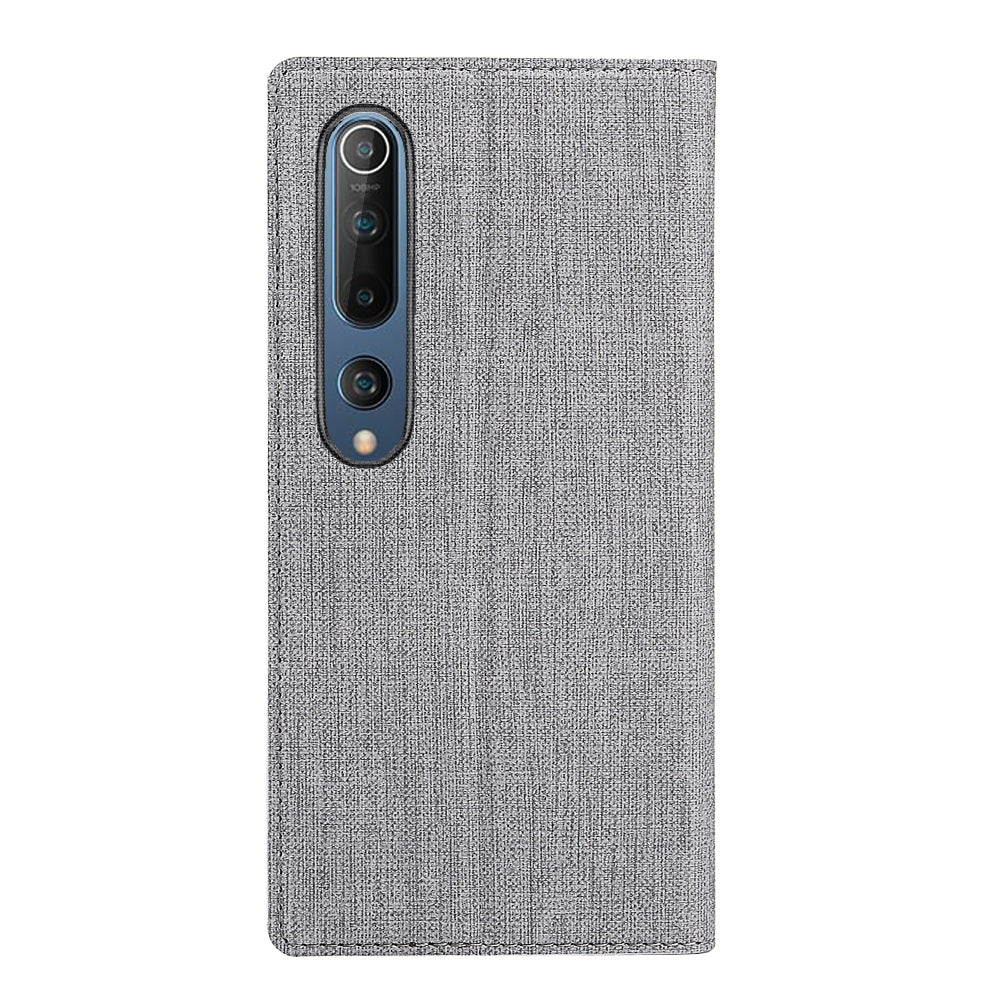 VILI DMX Cross Texture Stand Leather Card Holder Case for Xiaomi Mi 10 / Mi 10 Pro