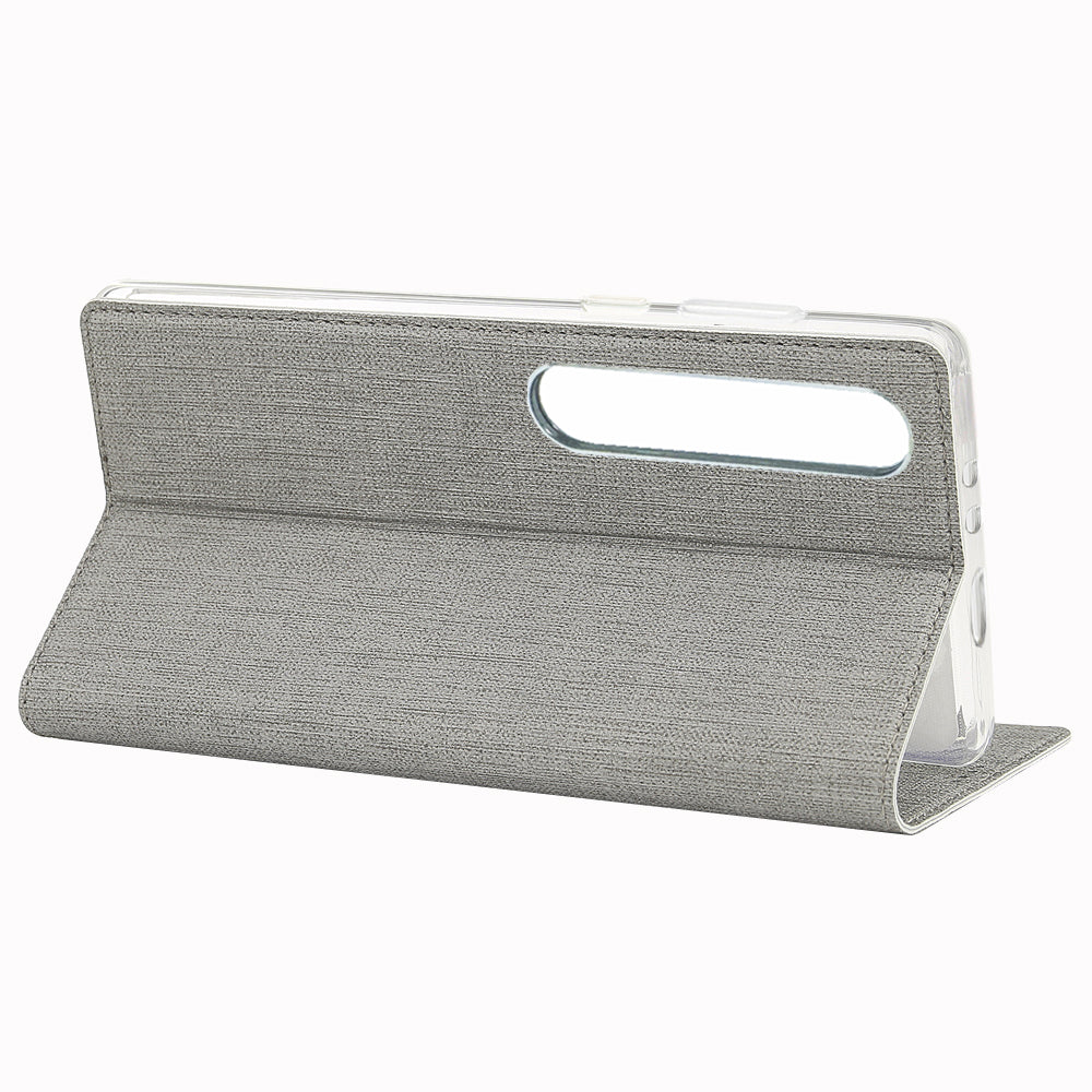 VILI DMX Cross Texture Stand Leather Card Holder Case for Xiaomi Mi 10 / Mi 10 Pro