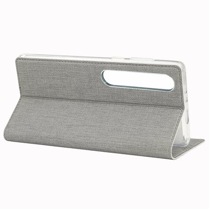 VILI DMX Cross Texture Stand Leather Card Holder Case for Xiaomi Mi 10 / Mi 10 Pro