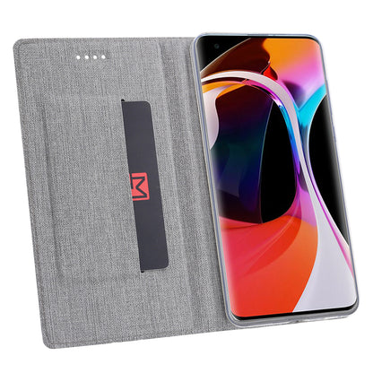 VILI DMX Cross Texture Stand Leather Card Holder Case for Xiaomi Mi 10 / Mi 10 Pro