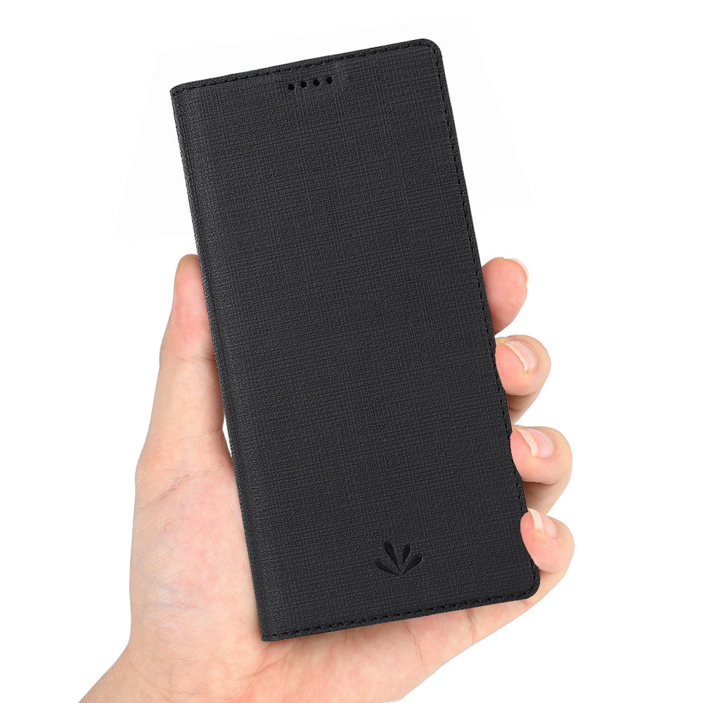 VILI DMX Cross Texture Stand Leather Card Holder Case for Xiaomi Mi 10 / Mi 10 Pro