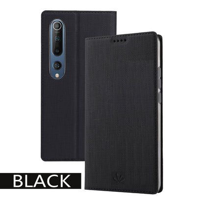 VILI DMX Cross Texture Stand Leather Card Holder Case for Xiaomi Mi 10 / Mi 10 Pro
