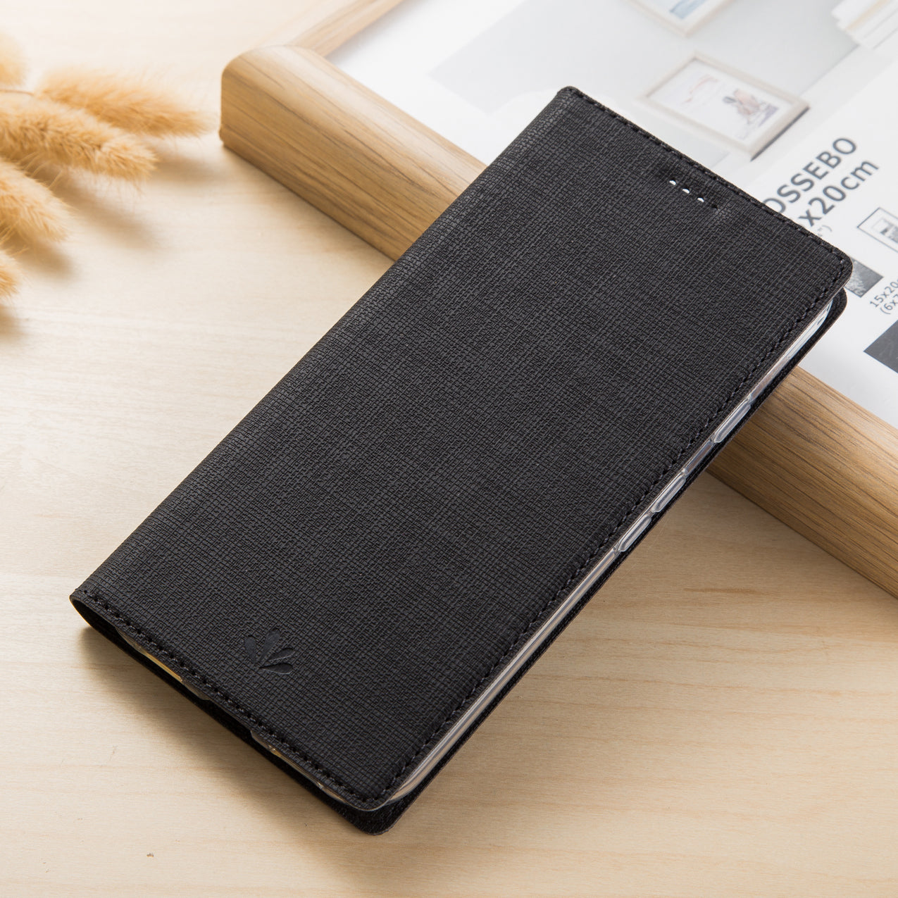 VILI DMX Cross Texture Stand Leather Card Holder Case for Xiaomi Mi 10 / Mi 10 Pro