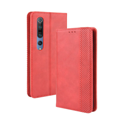 Auto-absorbed Retro Leather Wallet Case Shell for Xiaomi Mi 10 5G/Mi 10 Pro 5G
