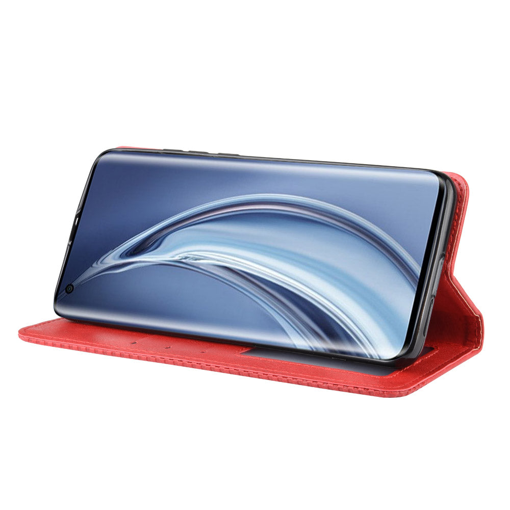 Auto-absorbed Retro Leather Wallet Case Shell for Xiaomi Mi 10 5G/Mi 10 Pro 5G