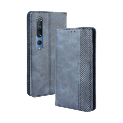 Auto-absorbed Retro Leather Wallet Case Shell for Xiaomi Mi 10 5G/Mi 10 Pro 5G