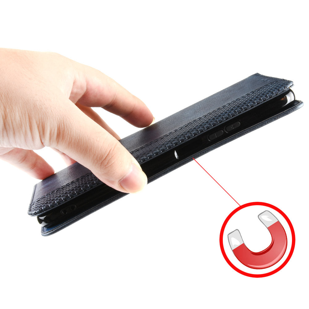 Auto-absorbed Retro Leather Wallet Case Shell for Xiaomi Mi 10 5G/Mi 10 Pro 5G