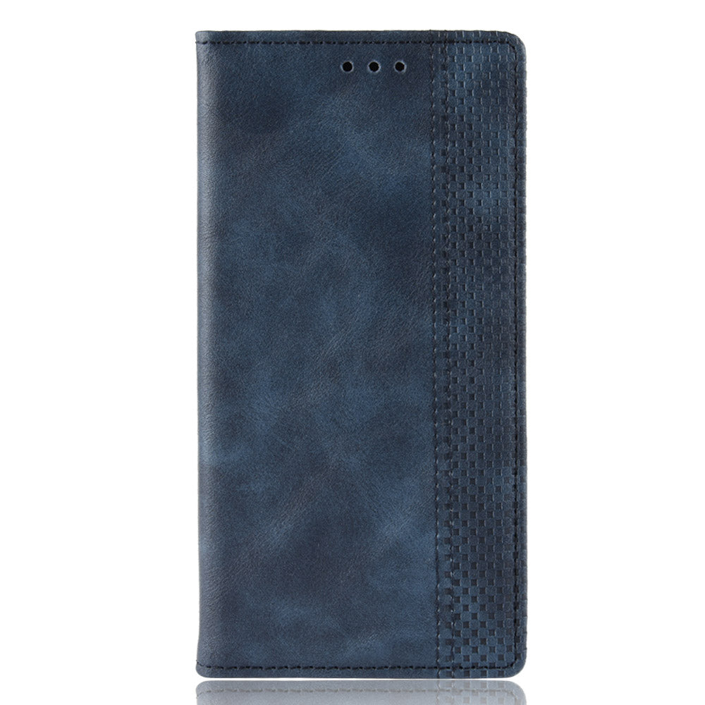 Auto-absorbed Retro Leather Wallet Case Shell for Xiaomi Mi 10 5G/Mi 10 Pro 5G