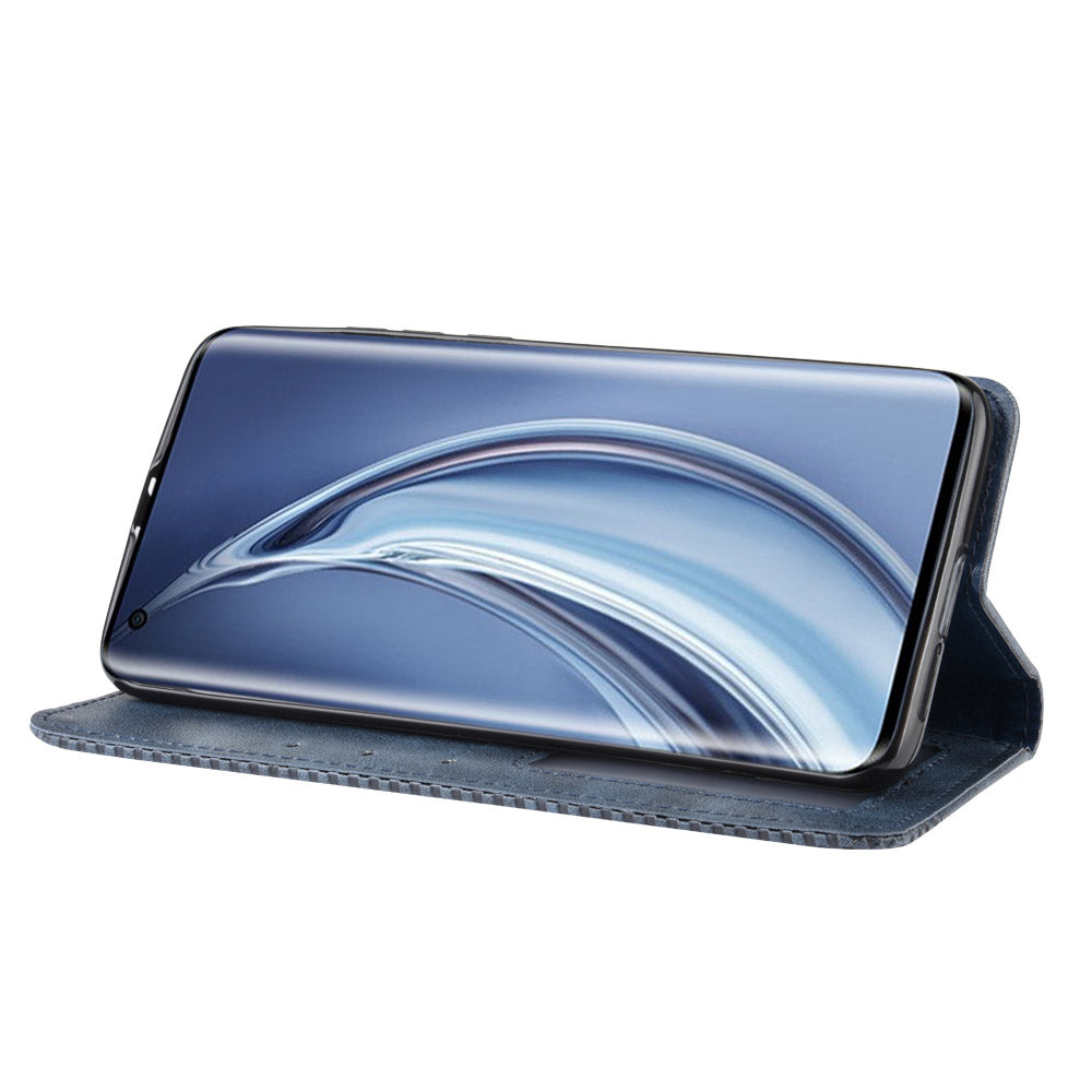 Auto-absorbed Retro Leather Wallet Case Shell for Xiaomi Mi 10 5G/Mi 10 Pro 5G